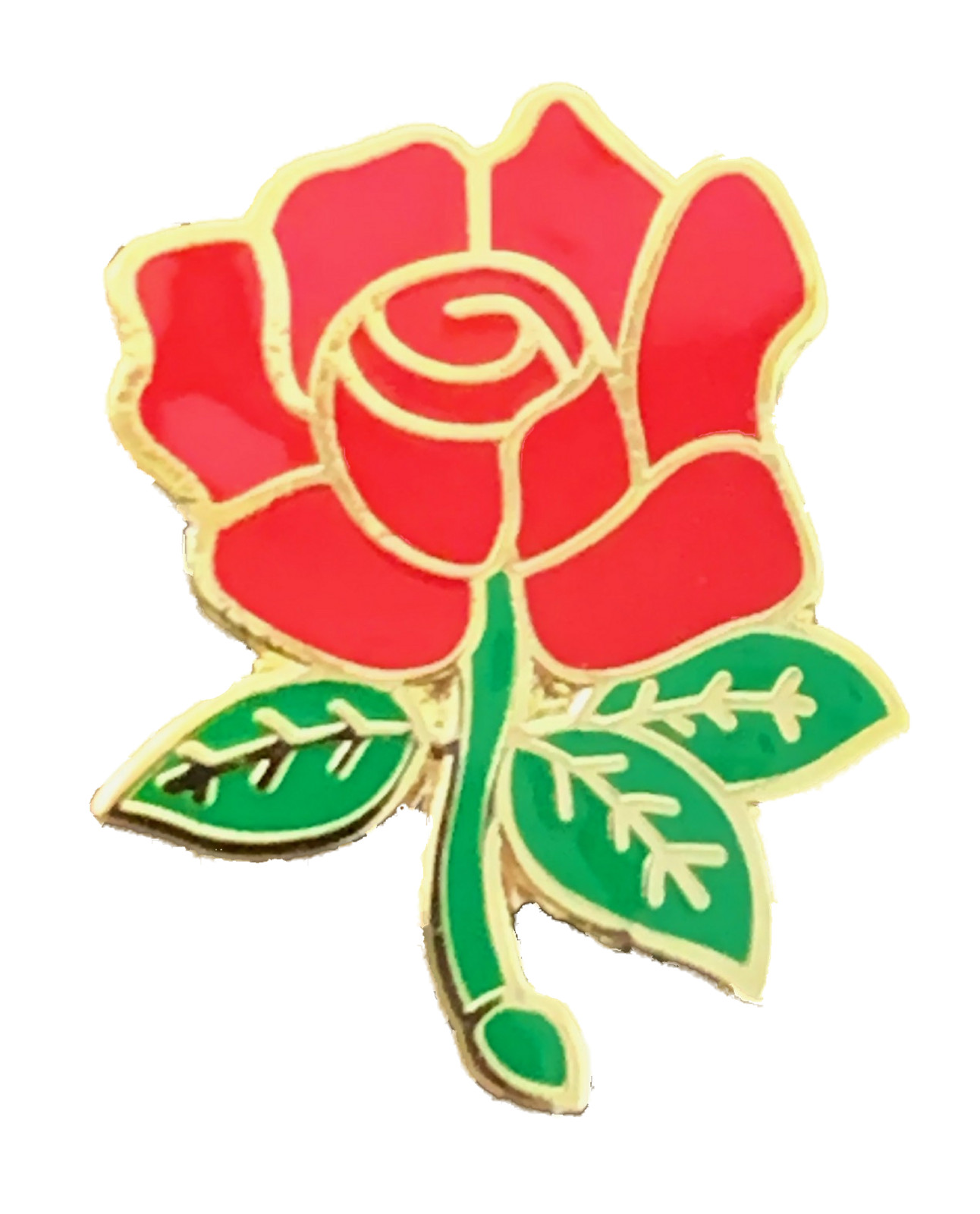 Lancashire County Red Rose English Rose Quality enamel lapel pin badge T750