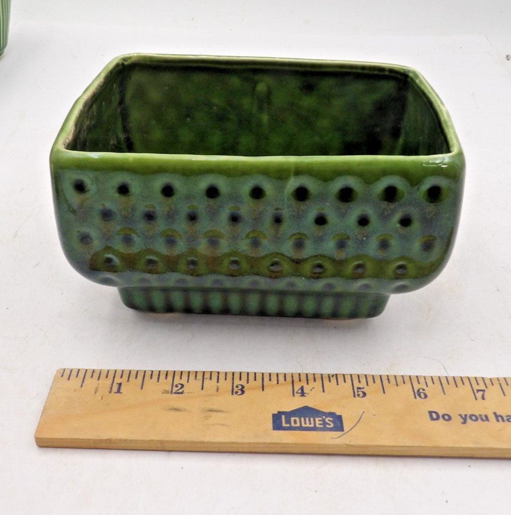 Large Dark Green Planter Clean Vintage Looks like McCoy