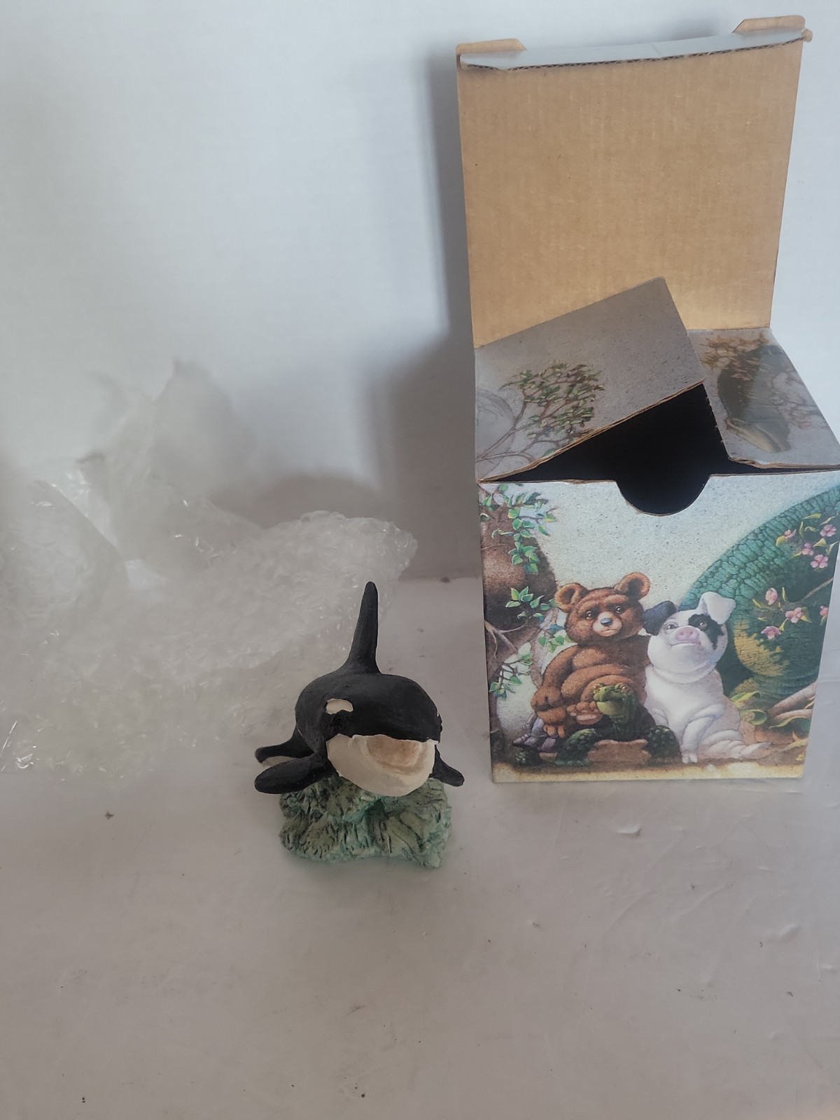 Vintage Stone Critter Killer Whale Sc-309 With Box Vintage Stone Critter Killer Whale Sc-309 With Box