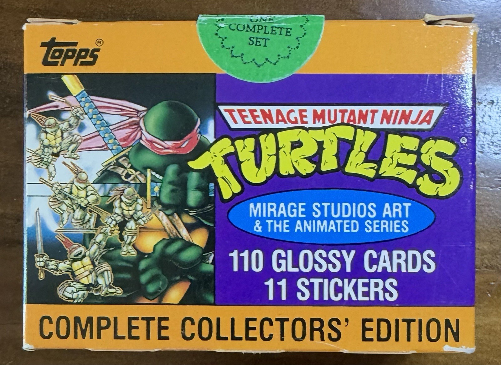 1989 Teenage Mutant Ninja Turtles Collector's Edition : Sticker Sealed Box