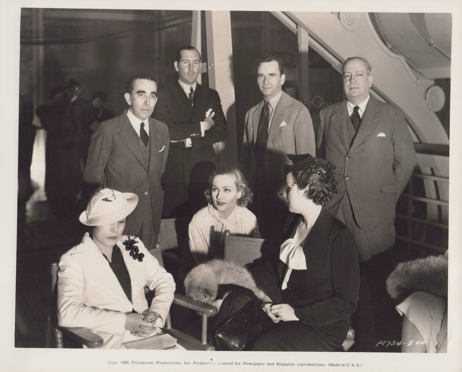 HOLLYWOOD CAROLE LOMBARD + DIR. WILLIAM HOWARD BEHIND SCENES 1936 DBW PHOTO 59