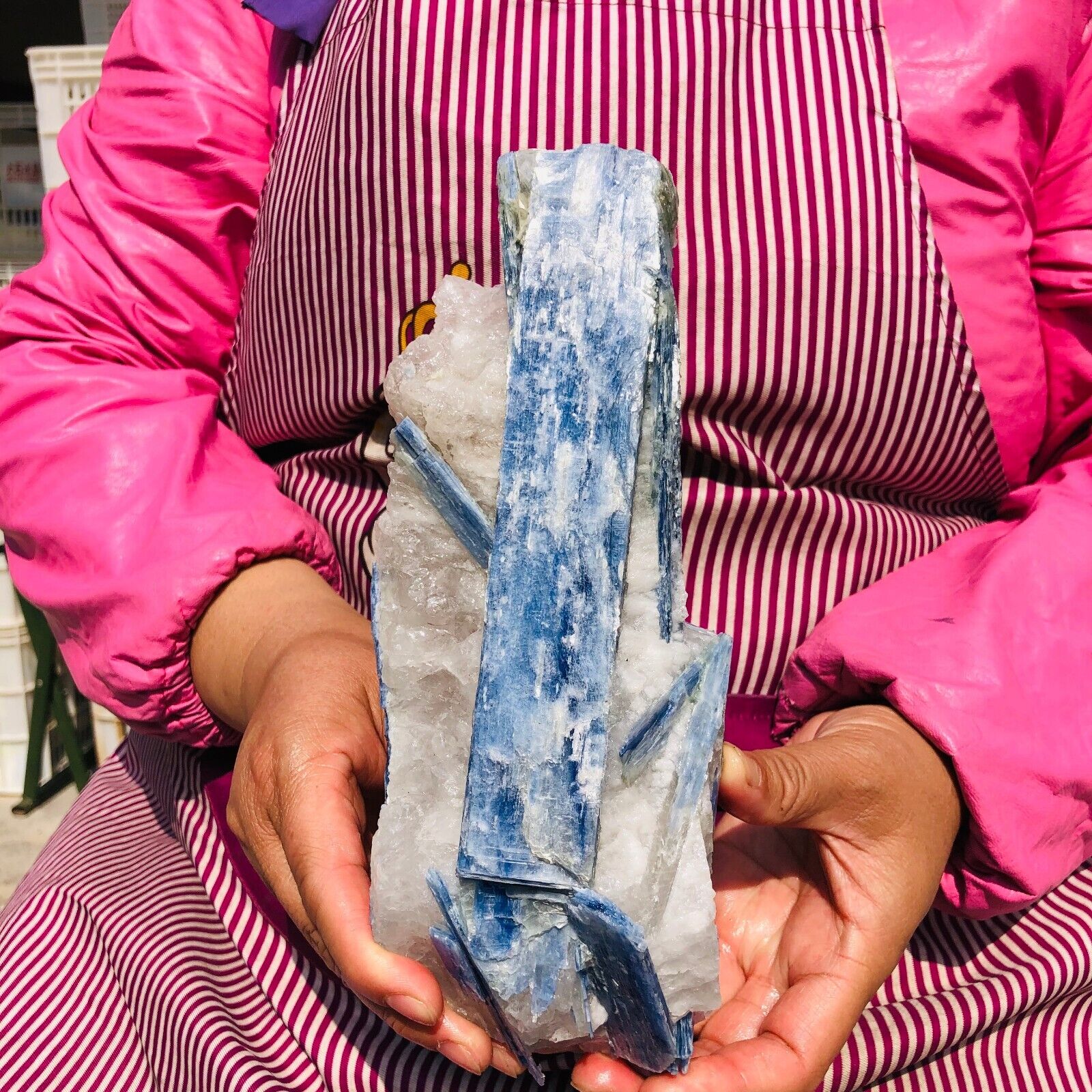 3.19LB Natural Blue Crystal Kyanite Rough Gem mineral Specimen Healing628
