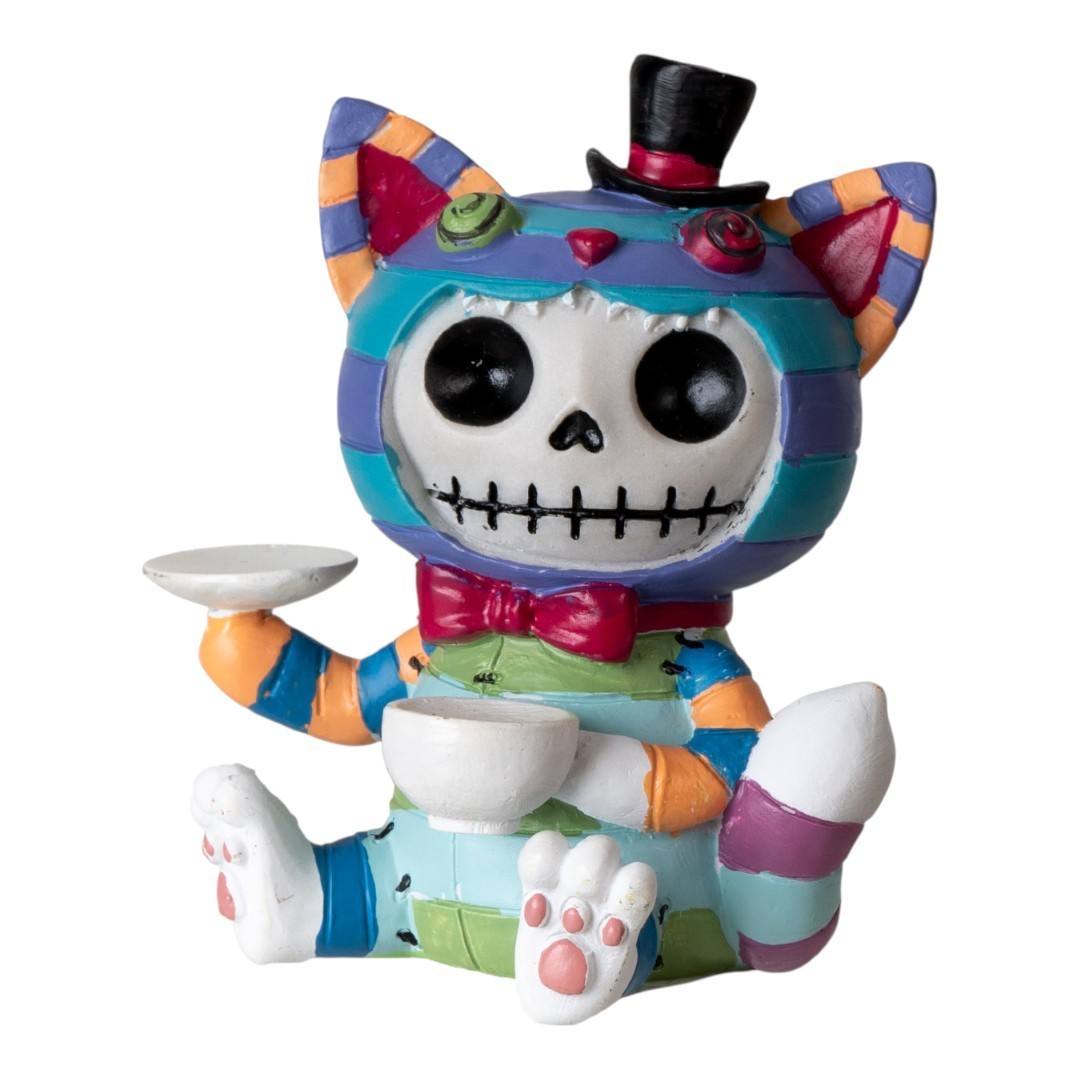 PT Furry Bones Cheshire Cat Skull Resin Mini Figure