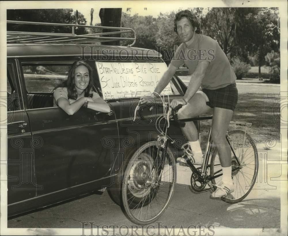 1972 Press Photo Dr. Miles Hyman rode 420 miles of backroads on his bicycle 1972 Press Photo Dr. Miles Hyman rode 420 miles of backroads on his bicycle