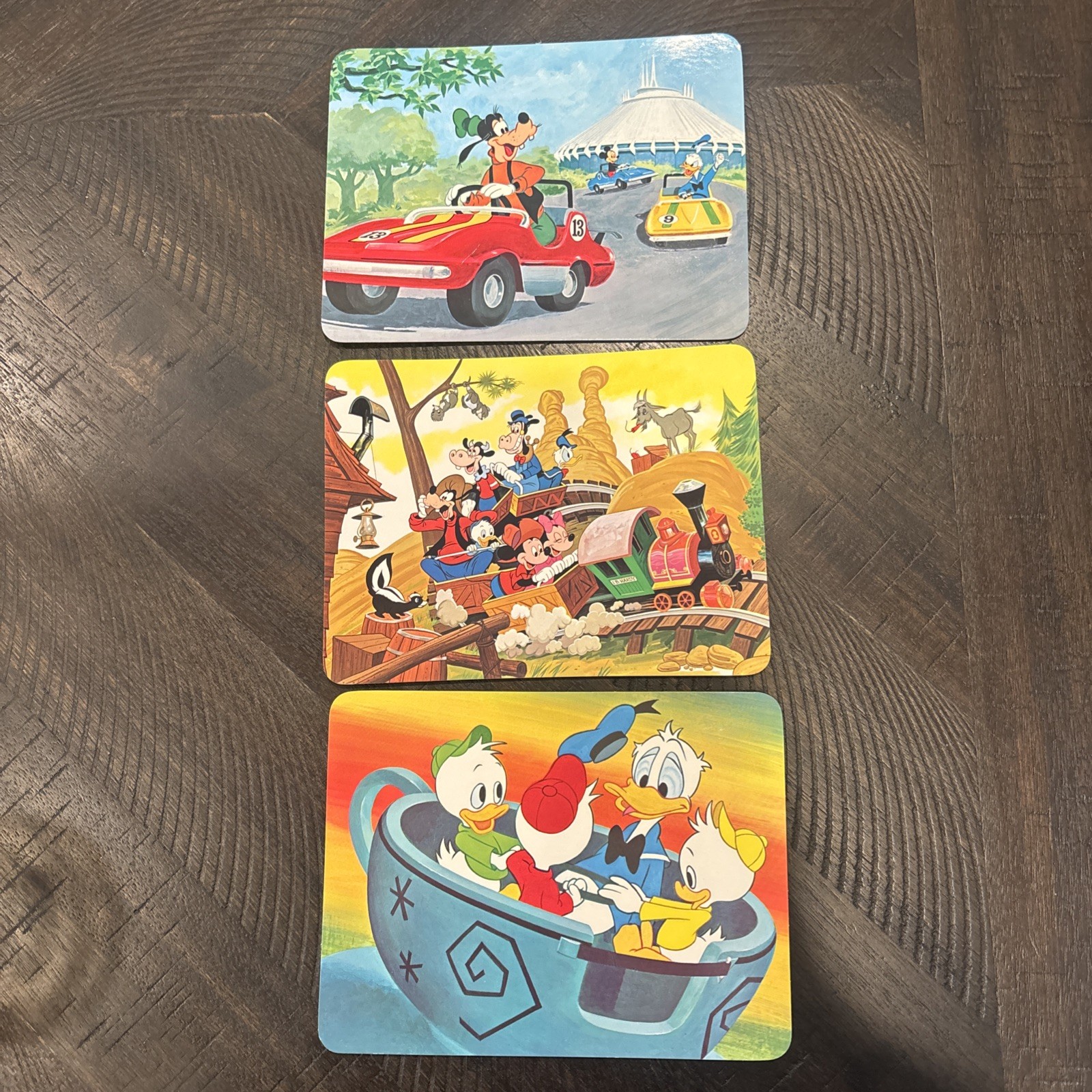3-large Vintage 1979 Disneyland Unused Postcards Suitable To Frame. 6.5”x 5” 3-large Vintage 1979 Disneyland Unused Postcards Suitable To Frame. 6.5”x 5”