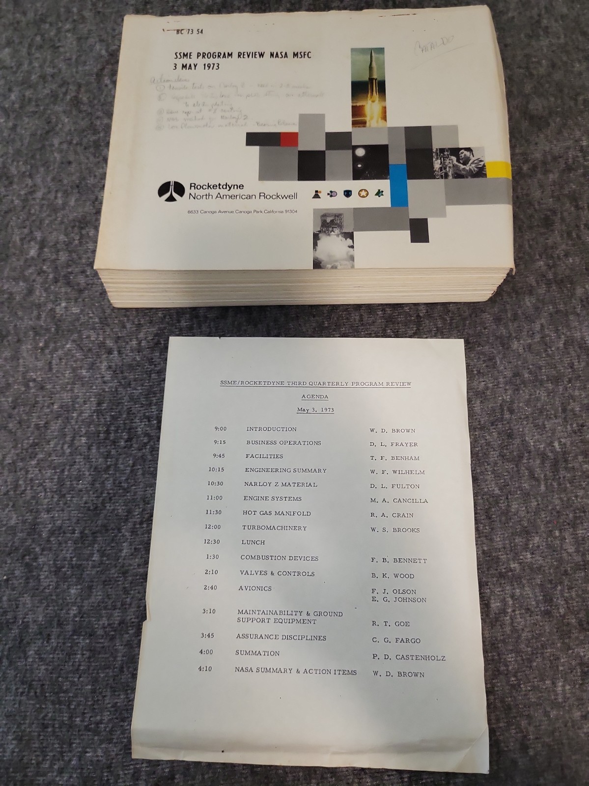 SPACE SHUTTLE NASA/ROCKETDYNE SSME PROGRAM DEVELOPMENT IN DEPTH REVIEW- 1973 SPACE SHUTTLE NASA/ROCKETDYNE SSME PROGRAM DEVELOPMENT IN DEPTH REVIEW- 1973