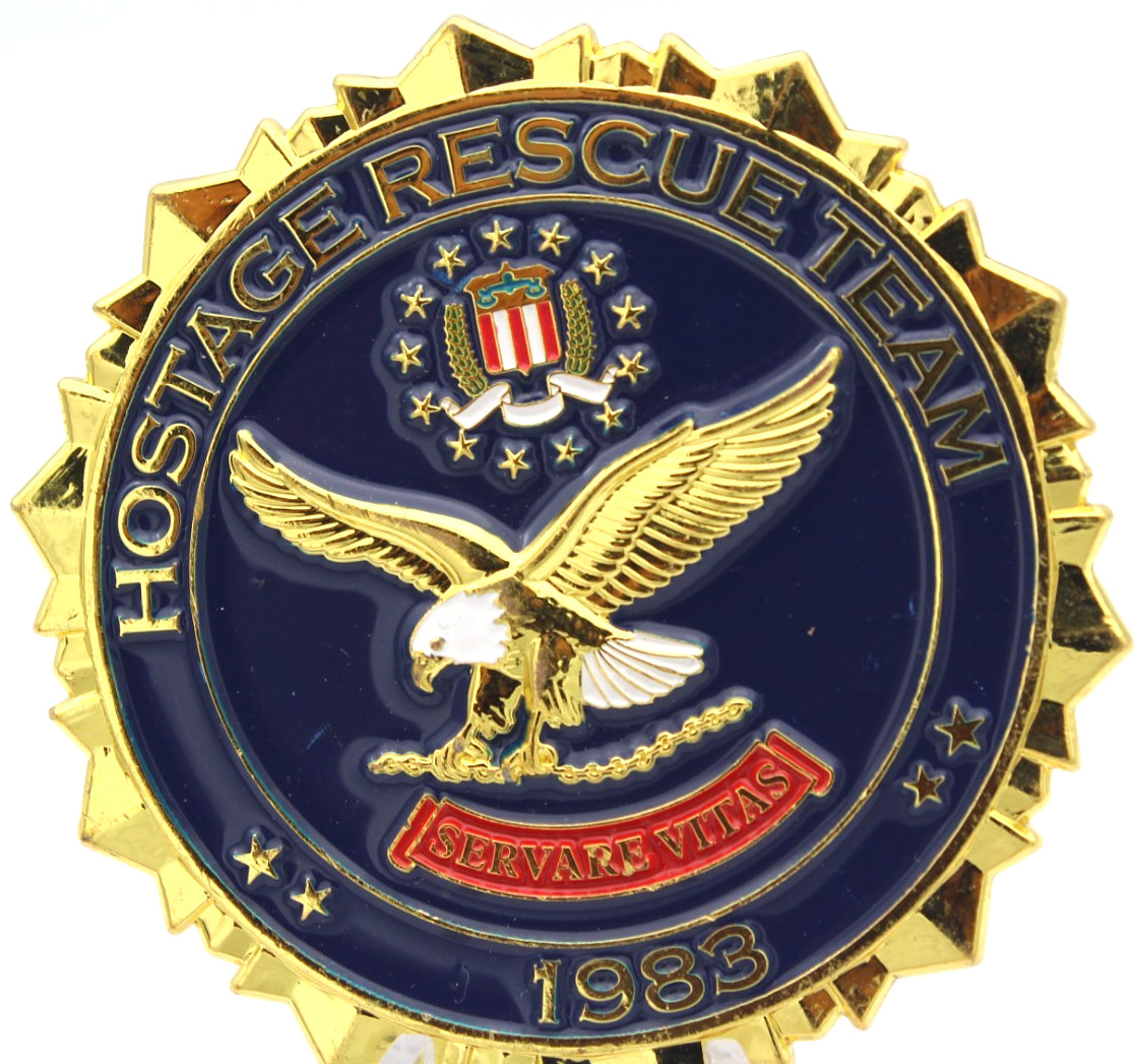FBI Hostage Rescue Team HRT 1983 DOJ Challenge Coin 2in
