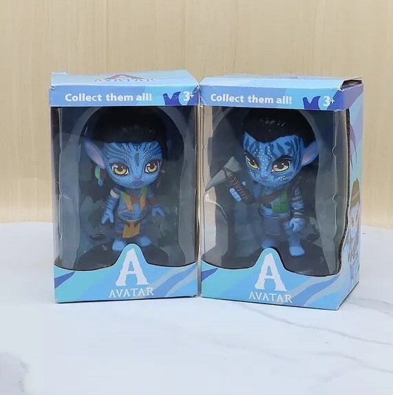 Avatar Figurine Neytiri And Jake Sully 11Cm Lot Of 2 Pieces With Original Box Avatar Figurine Neytiri And Jake Sully 11Cm Lot Of 2 Pieces With Original Box