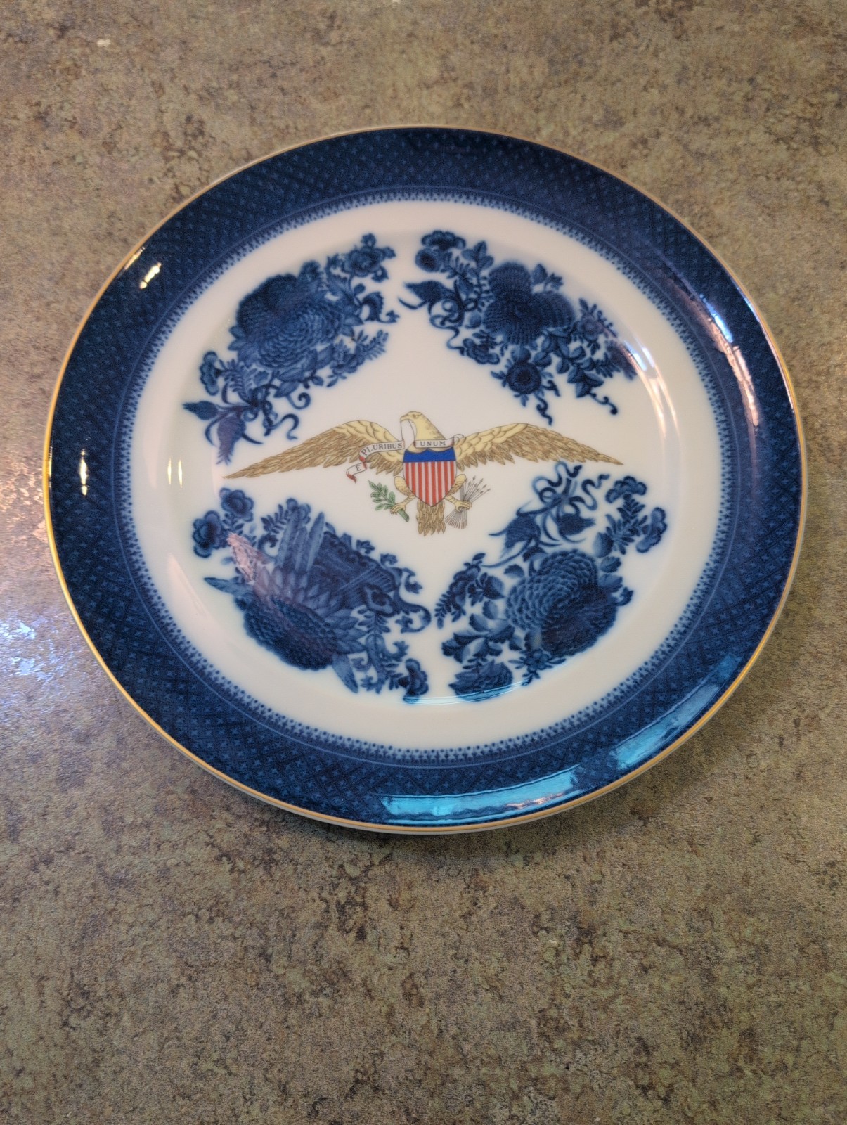 Beautiful Vtg E Pluribus Unum Republican Nat\'l Committee Mottahedeh Plate 10.25\