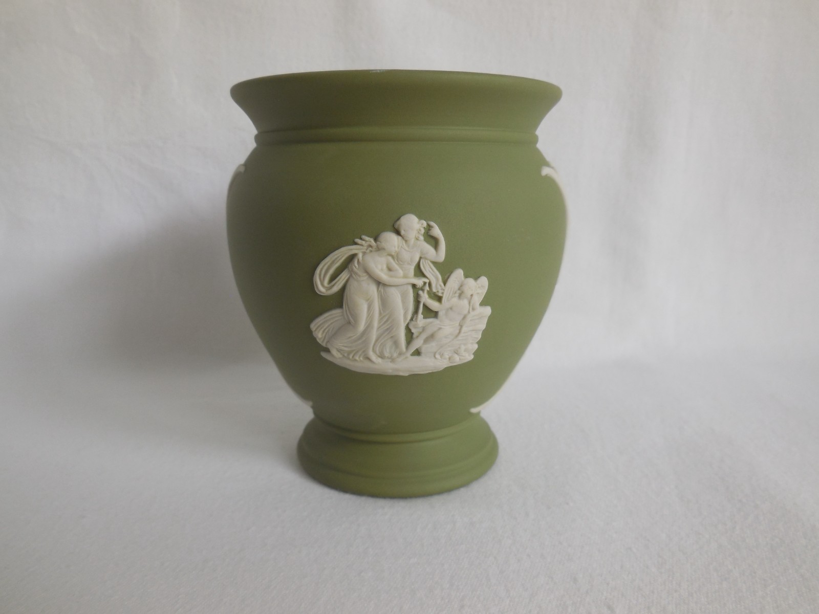 Wedgwood Sage Green Jasperware Vase