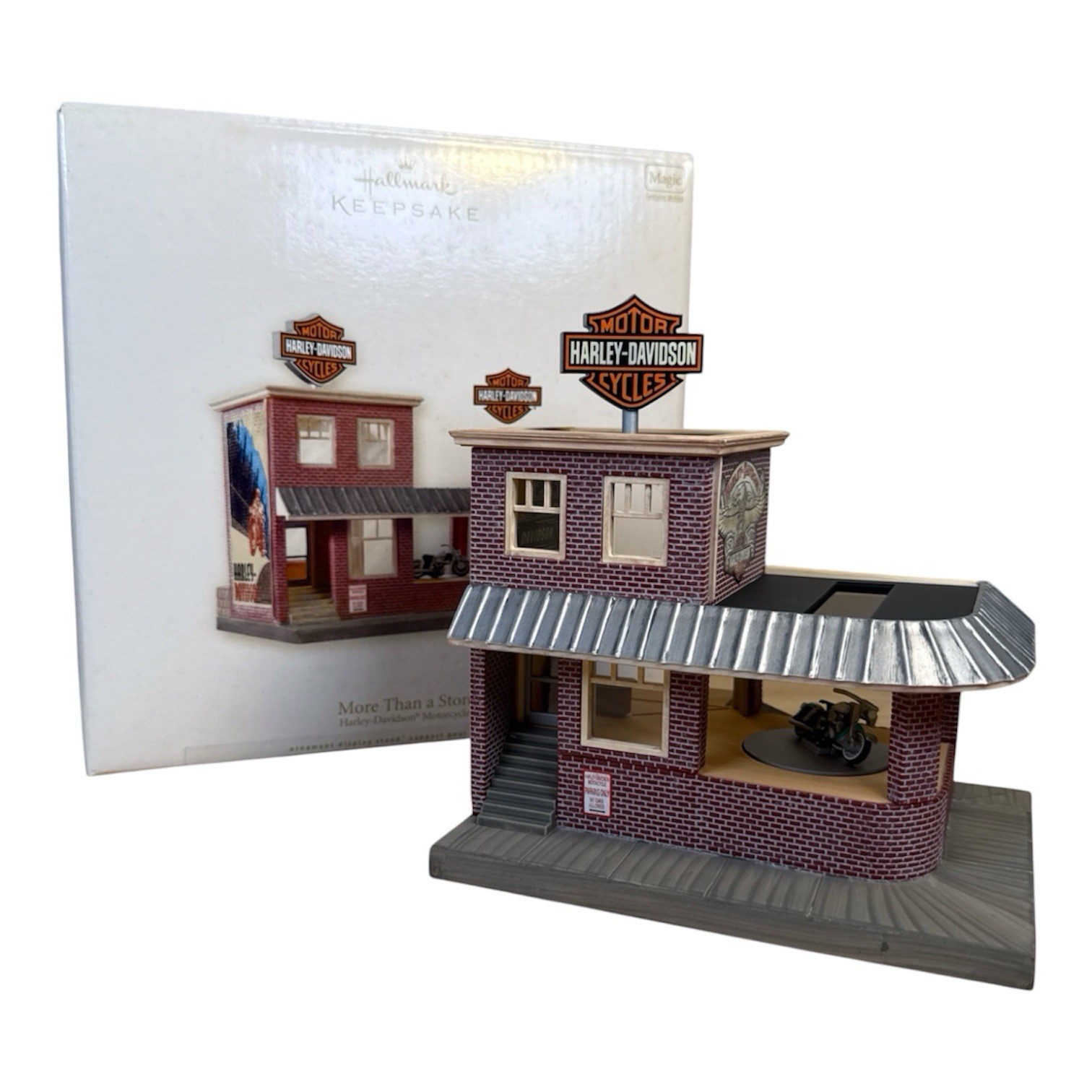Harley Davidson Hallmark Keepsake Magic Motion More Than a Store in Box 2008 New