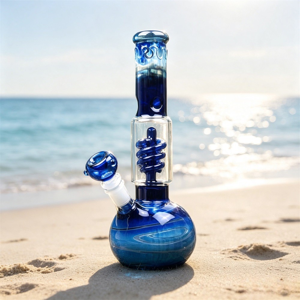 11inch  Clear Glass Bong Heavy Percolator Bong Water Pipe Hookah 14mm Bowl 2026