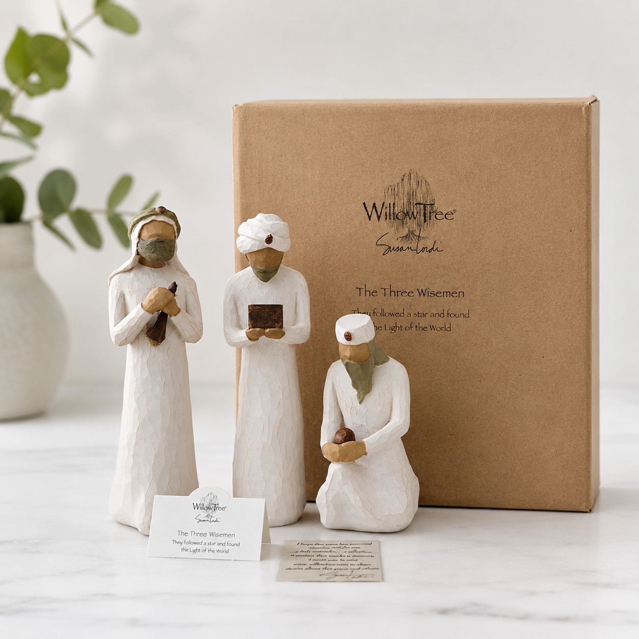Three Wisemen Willow Tree Nativity Scene Figurines, sculpted hand-painted Three Wisemen Willow Tree Nativity Scene Figurines, sculpted hand-painted