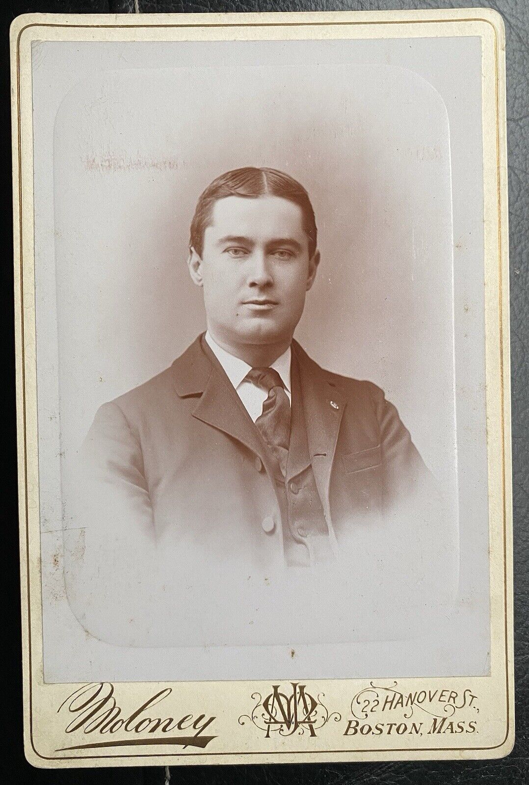 1890s Madison Gonterman Harvard Football HB Cabinet Card Indiana Hoosier Coach