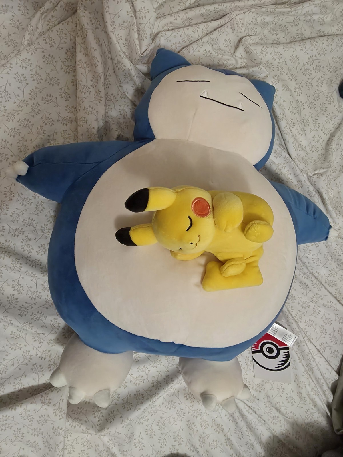 Pokemon Center Snorlax & Pikachu Pokemon Sleep Motchiri Plush Doll US SELLER