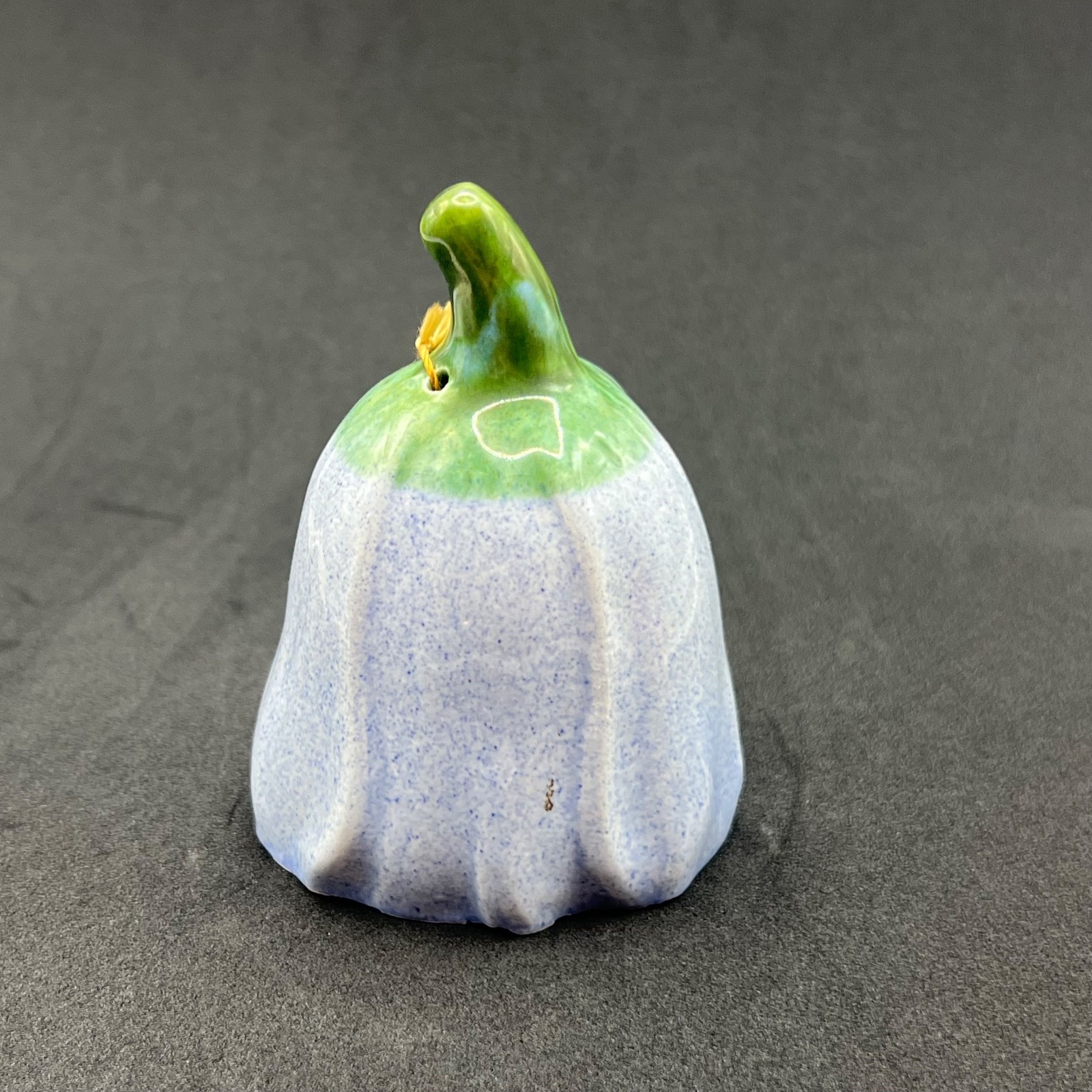 Vintage Rosemeade Pottery North Dakota Lavender Blue Speckle Tulip Flower Bell