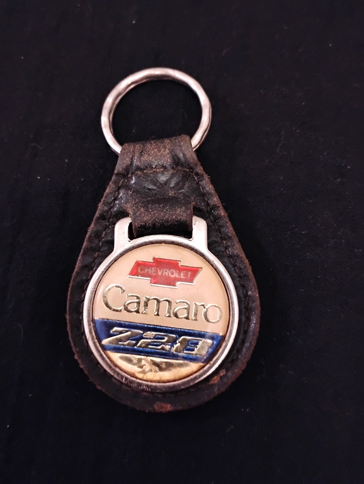 Vintage Camaro Z28 Key Ring, Chevy, Chevrolet, Vintage Key Chain