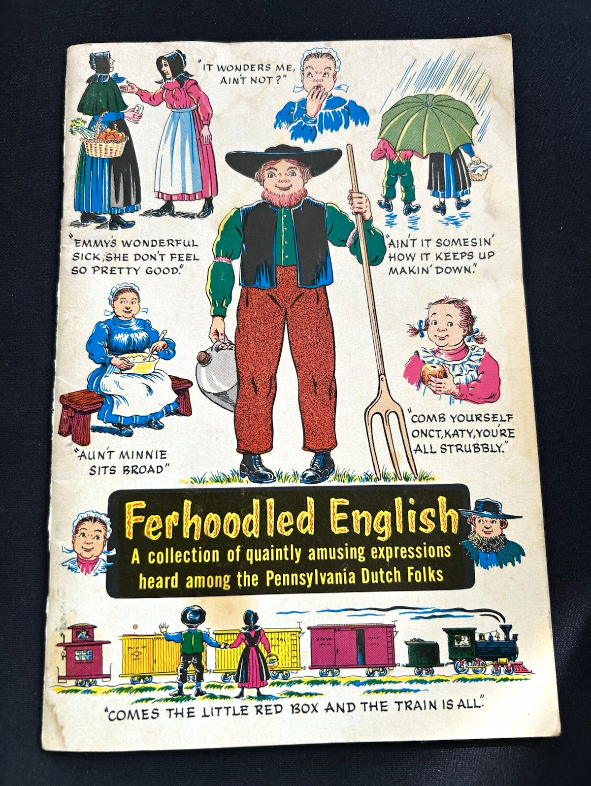 Vintage 1964 Ferhoodled English Pennsylvania Dutch Amish Sayings Conestoga Craft