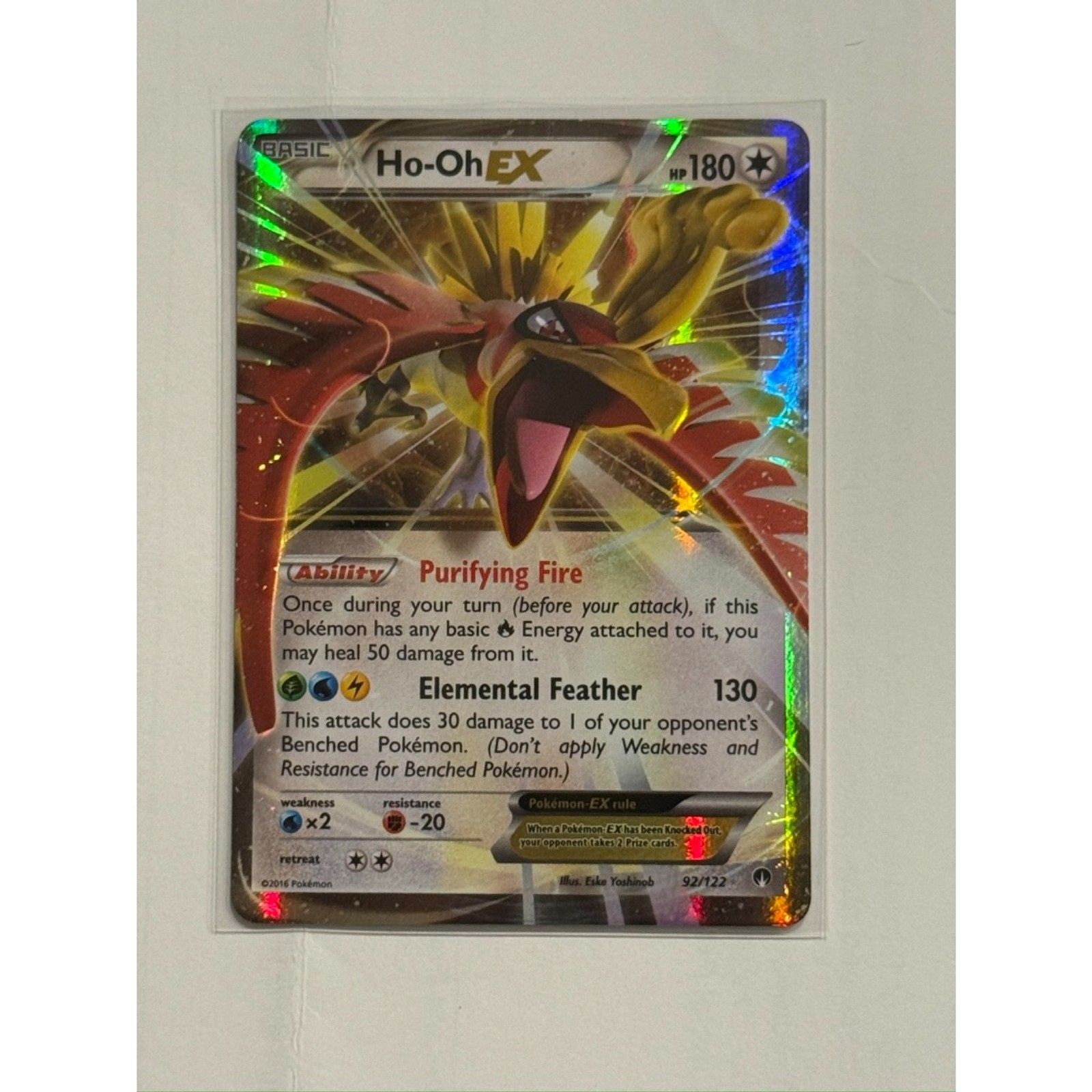 Pokemon Ho Oh Ex 92/122 Breakpoint
