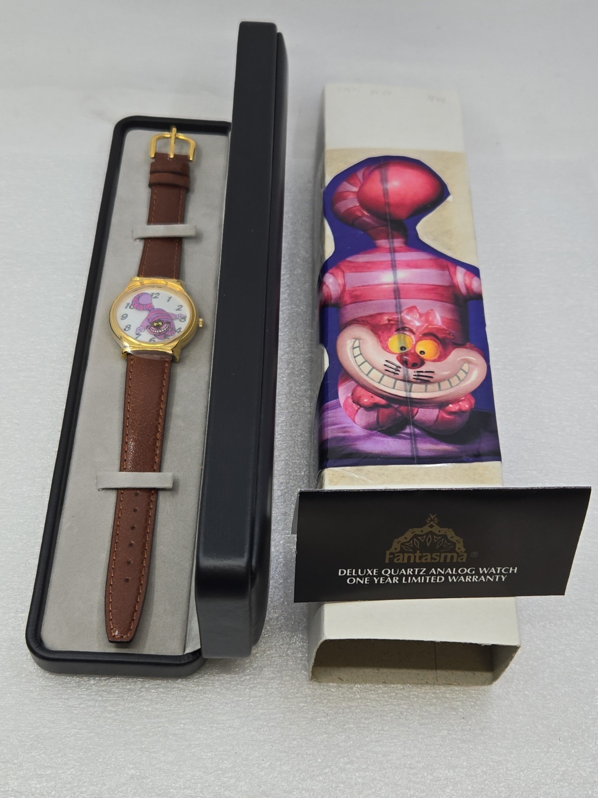 1990’S Special Edition Disney Catalog Cheshire Cat Watch NOS Fantasma
