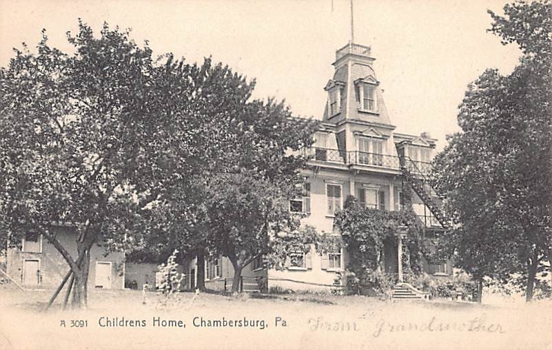 CHAMBERSBURG, PA ~ CHILDRENS ORPHANAGE,  Pub. ROTOGRAPH, #A3091 ~ used 1907