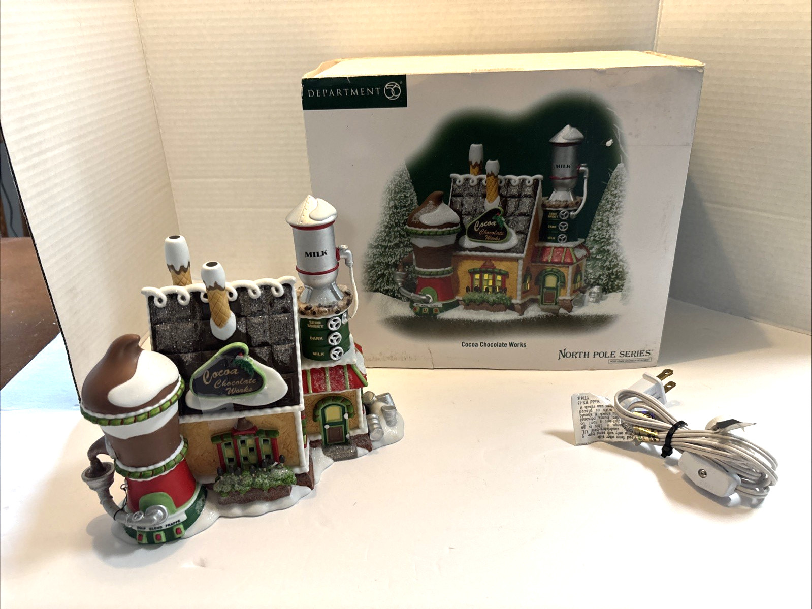 Dept 56 -Cocoa Chocolate Works - #805545 - North Pole Series -  in Box Retired