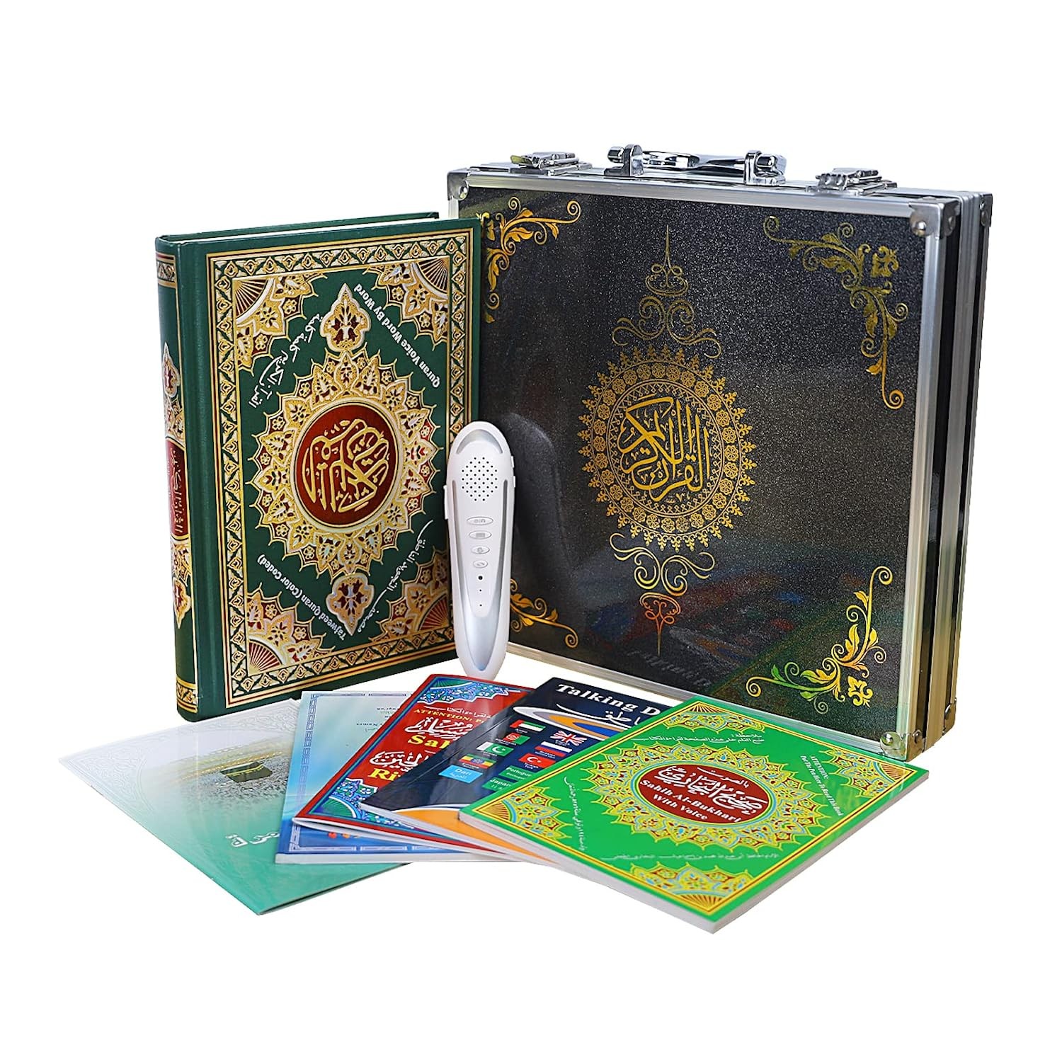 32G Quran Pen, Digital Pen Talking Reader Rechargeable Quran Book Reader with Mu