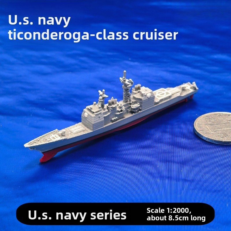1/2000 Ticonderoga‑class CG Guided‑Missile Cruiser Resin Finished Model