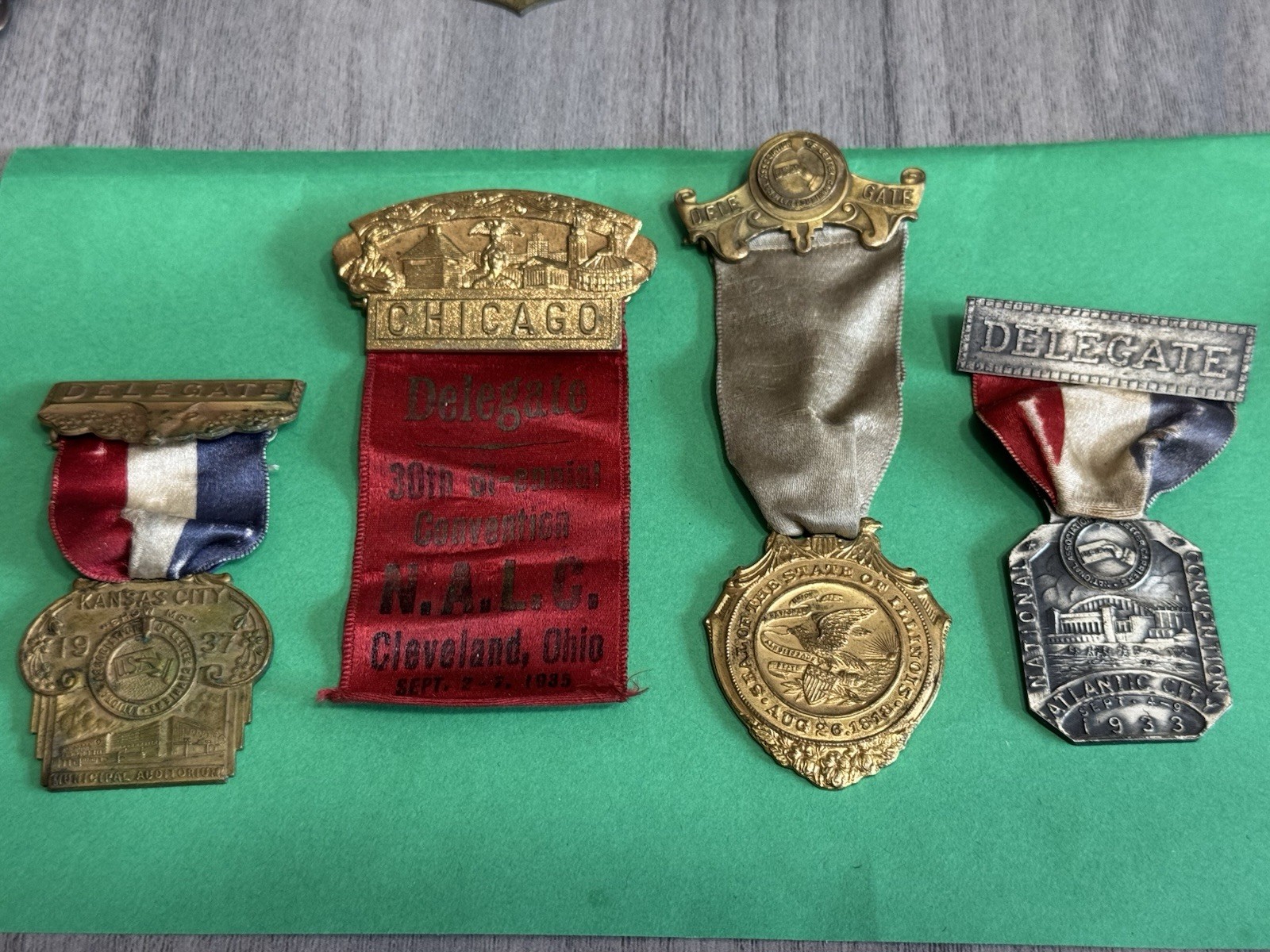 1930-1937 National Association of Letter Carriers Convention Medals - Reduced