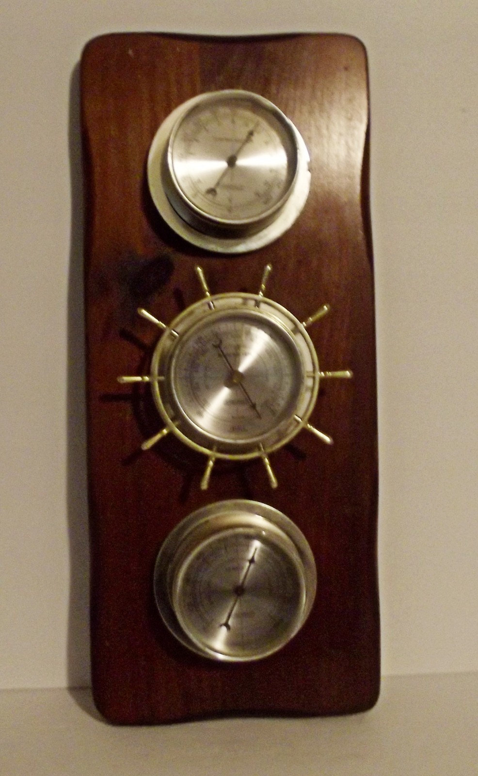 Vintage Multi-Gauge Home Weather Station Nautical Theme