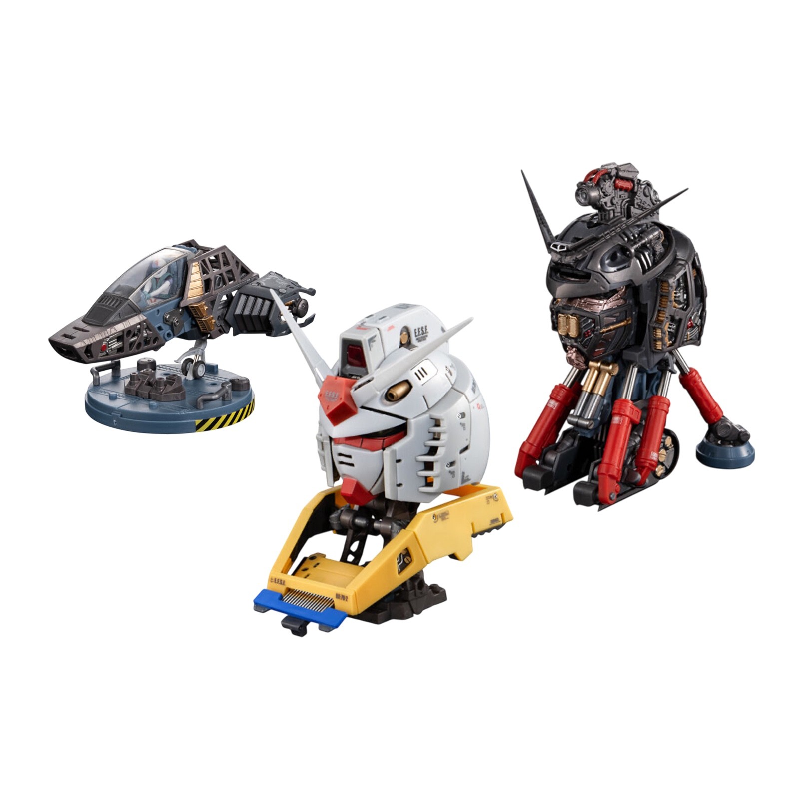 EXCEED MODEL TRINITY RX-78-2 GUNDAM Complete Set of 3 | Bandai Premium Gashapon