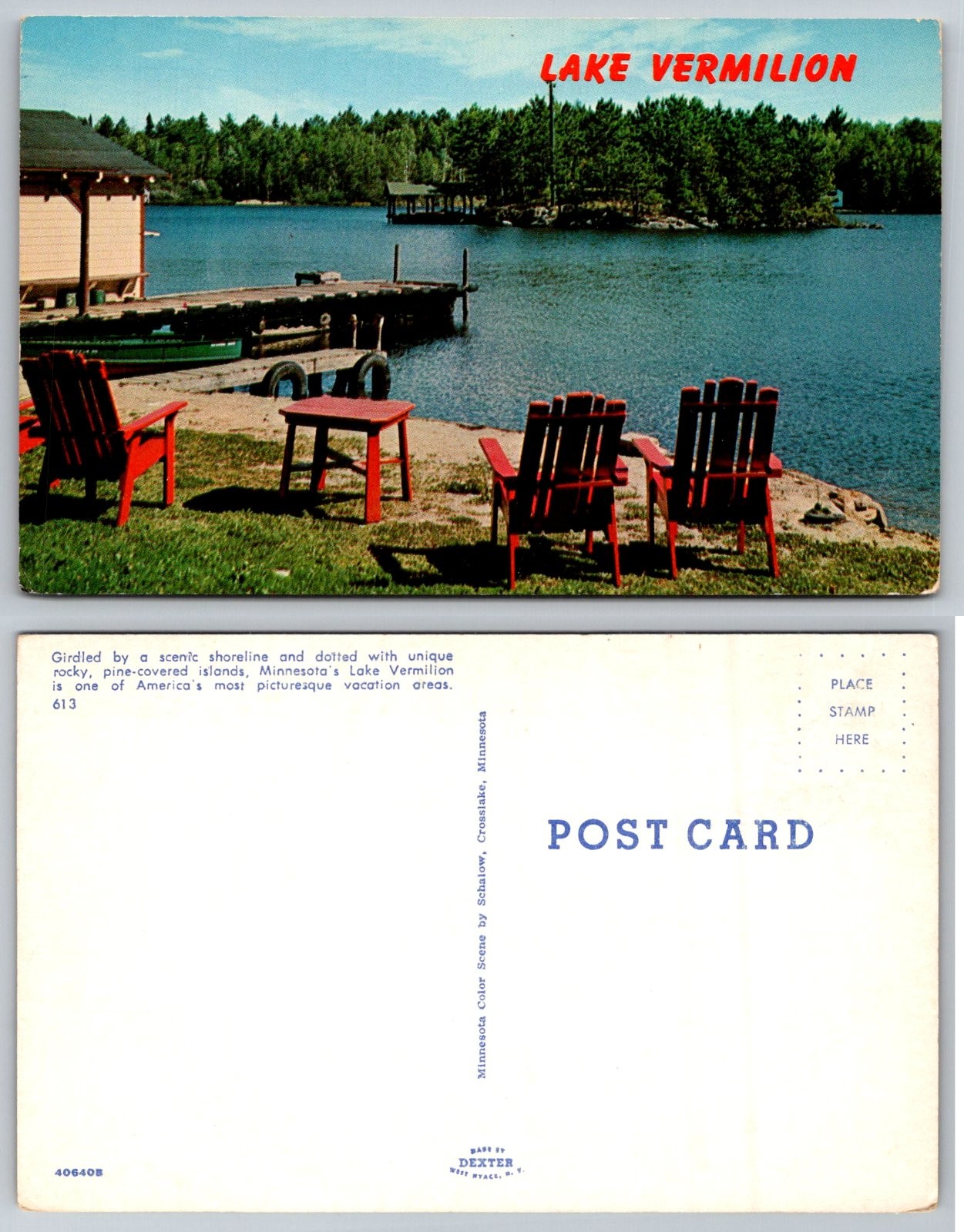 Lake Vermilion Minnesota Scenic Lake View Postcard Lake Vermilion Minnesota Scenic Lake View Postcard