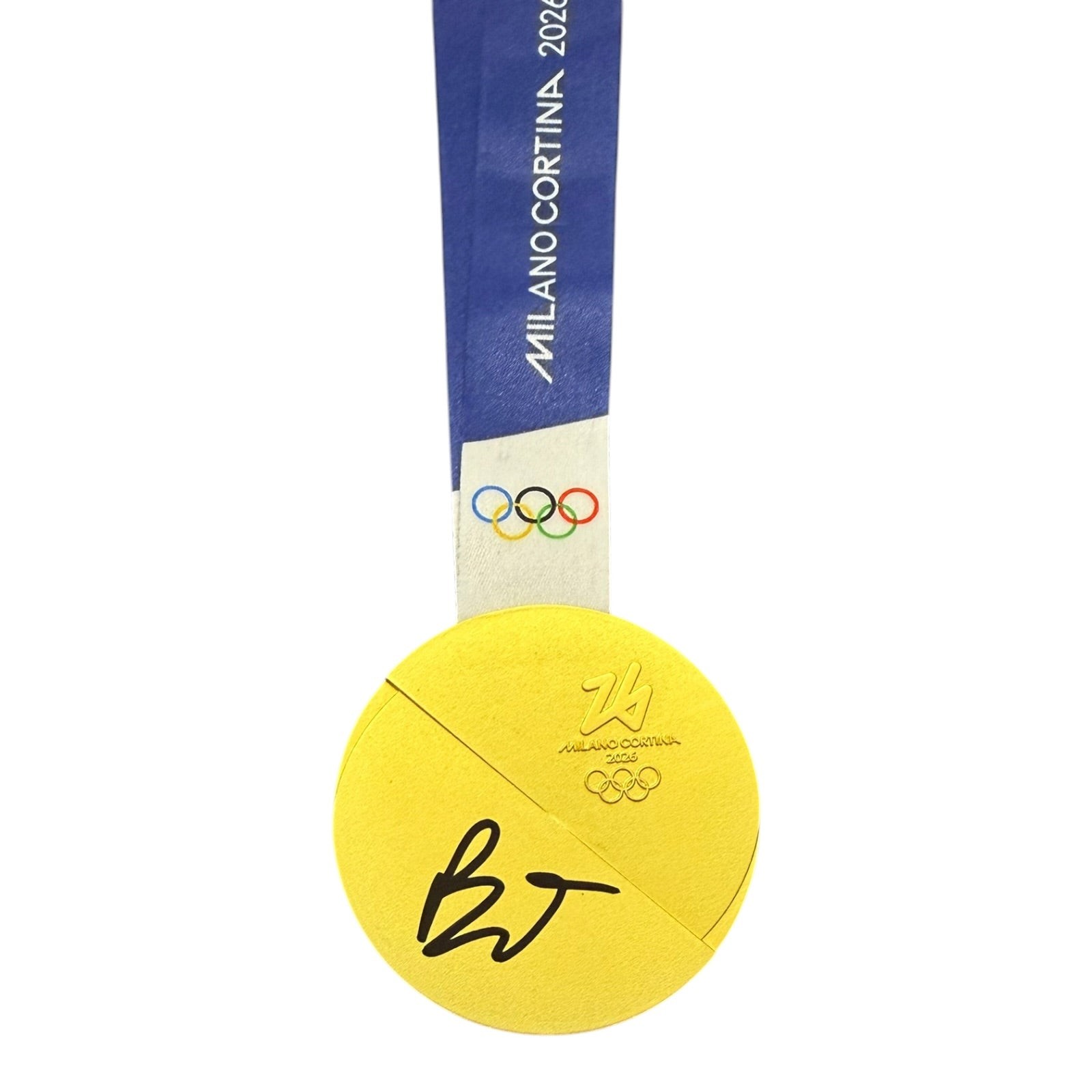 Brady Tkachuk Autographed Replica Olympic Gold Medal - JSA Brady Tkachuk Autographed Replica Olympic Gold Medal - JSA
