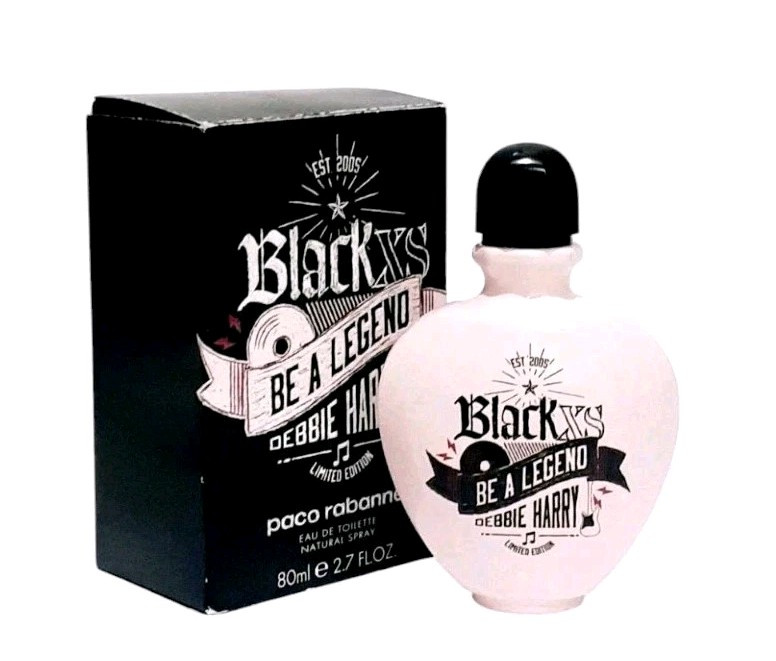 Limited Edition Paco Rabanne Black XS Debbie Harry 2.7 oz Eau de Toilette Spray Limited Edition Paco Rabanne Black XS Debbie Harry 2.7 oz Eau de Toilette Spray