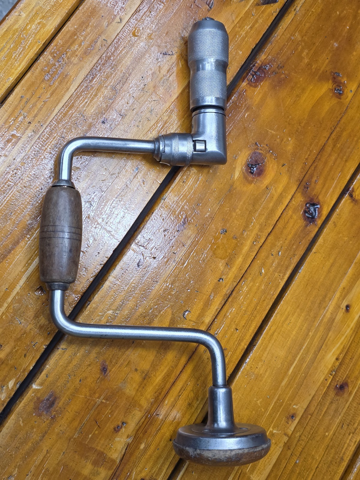 Vintage Stanley Handyman H1250 Bit Brace  Hand Drill