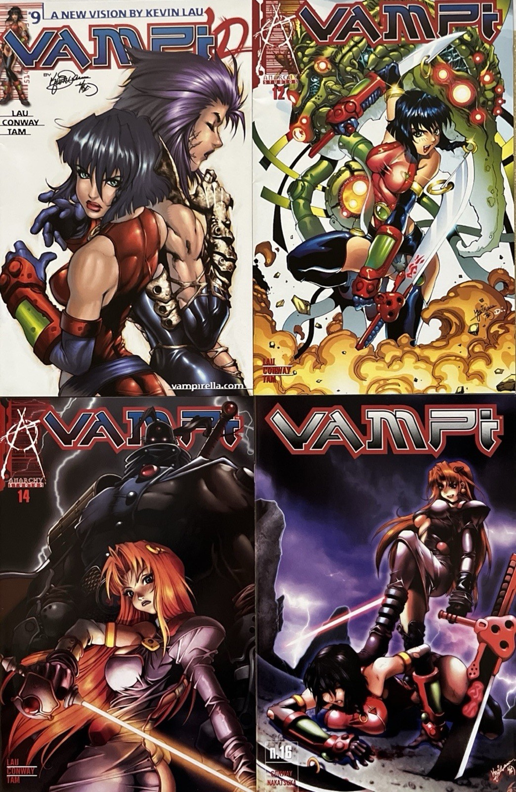 Vampi #9,#12,#14,#16 (Anarchy Studios 2001)