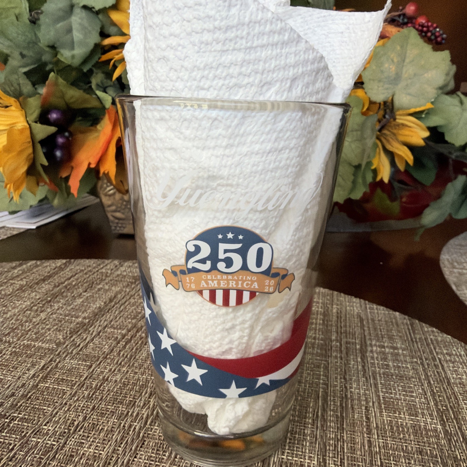 Yuengling Lager Beer  16oz Pint Glass Celebrate America U.S.A 250