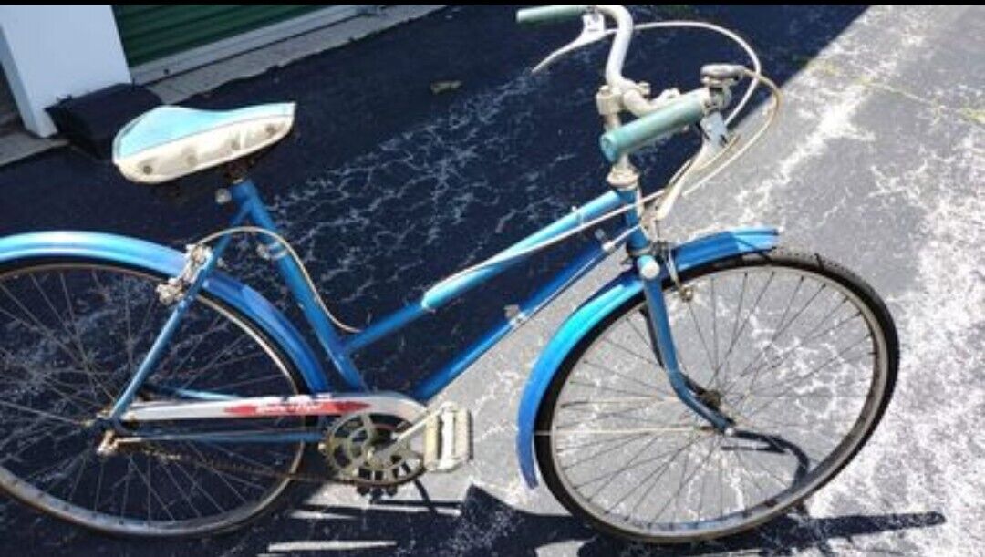 Vintage Western Flyer blue Grand Bicycle 