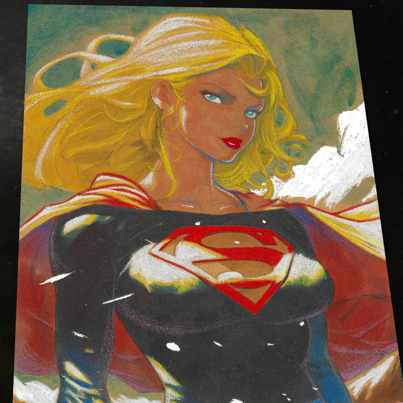 Superwoman Art Print Signed 8.5x11 | Art by Keyeske