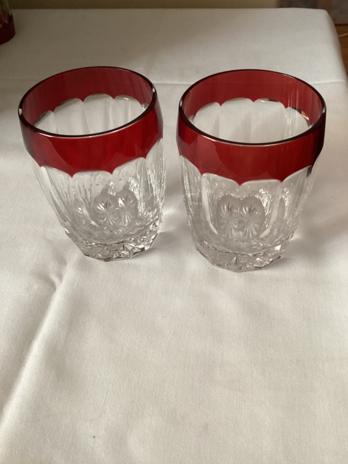 Waterford Simply Red Double Old Fashioned.2 Glasses.12 oz. New. 4.25” Tall. Waterford Simply Red Double Old Fashioned.2 Glasses.12 oz. New. 4.25” Tall.