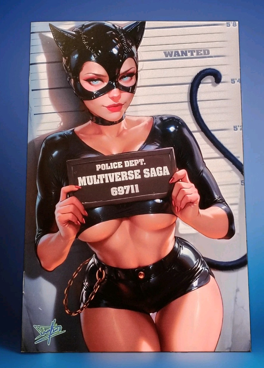 Artist Alley Multiverse Saga Catwoman Mugshot Cosplay Nice Variant