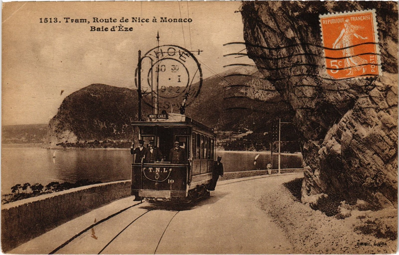 PC FRANCE TRAM - ROUTE FROM NICE TO MONACO - BAY OF EZE (a75716)
