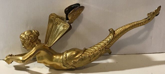 FRENCH 19TH C MERMAID HANDLE ART NOUVEAU  HYACINTHE-PROSPER BOURG  1824-1838