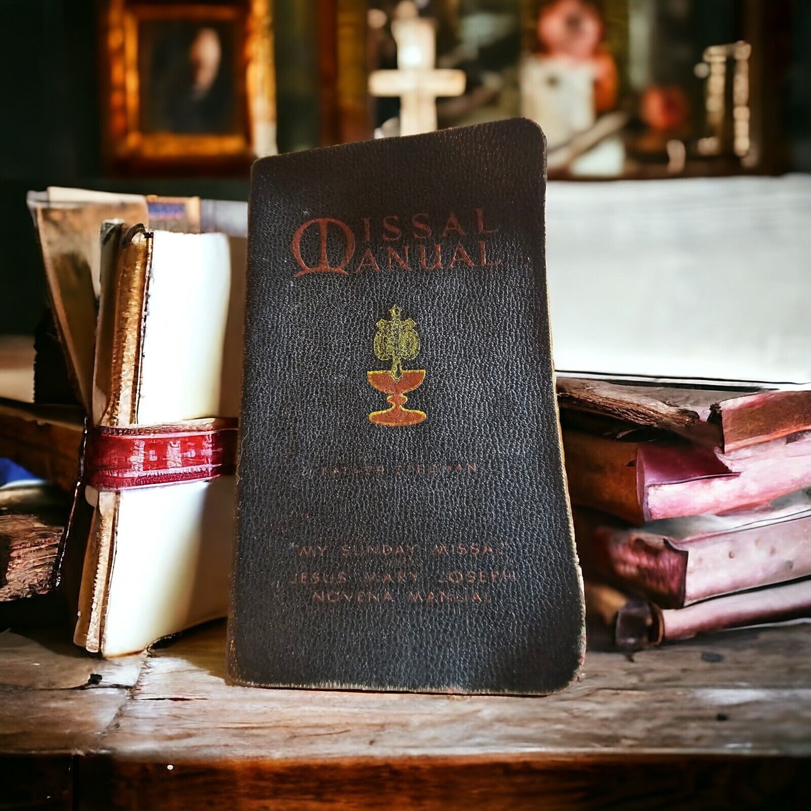 1930's Catholic Missal Manual Mass Book Sunday Missal Novena Manual
