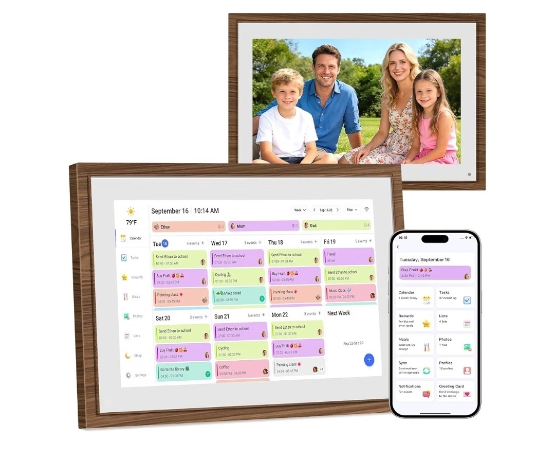 10.1 Inch Digital Calendar Touchscreen Family Planner Chore Chart Meal Planner