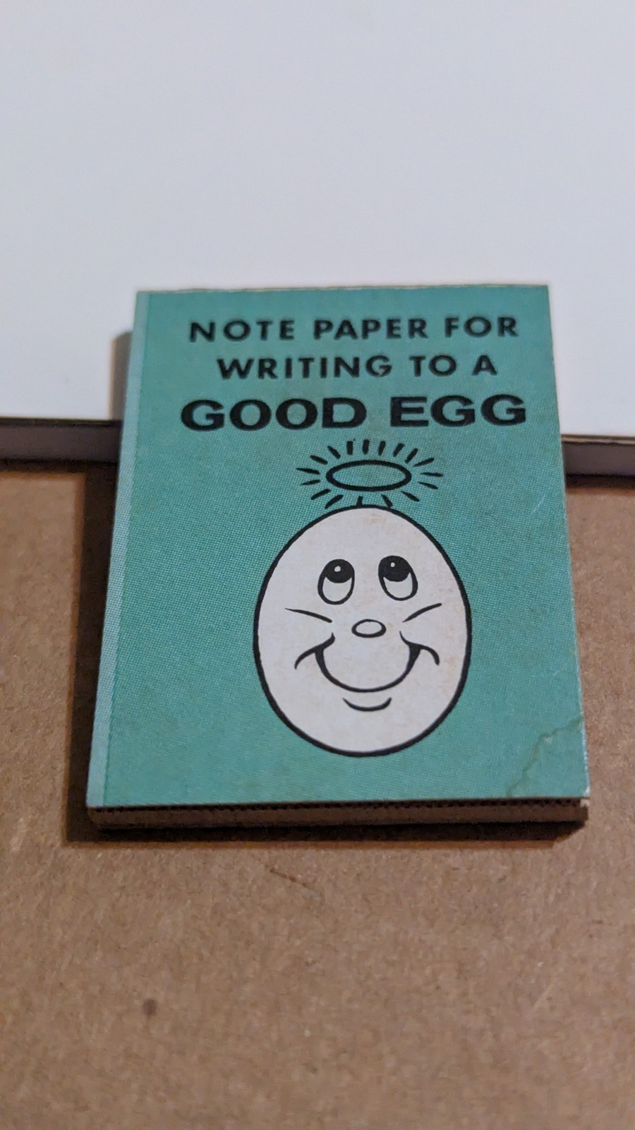 Vintage Funny Prize Small Note Pad ephemera Tiny GOOD EGG