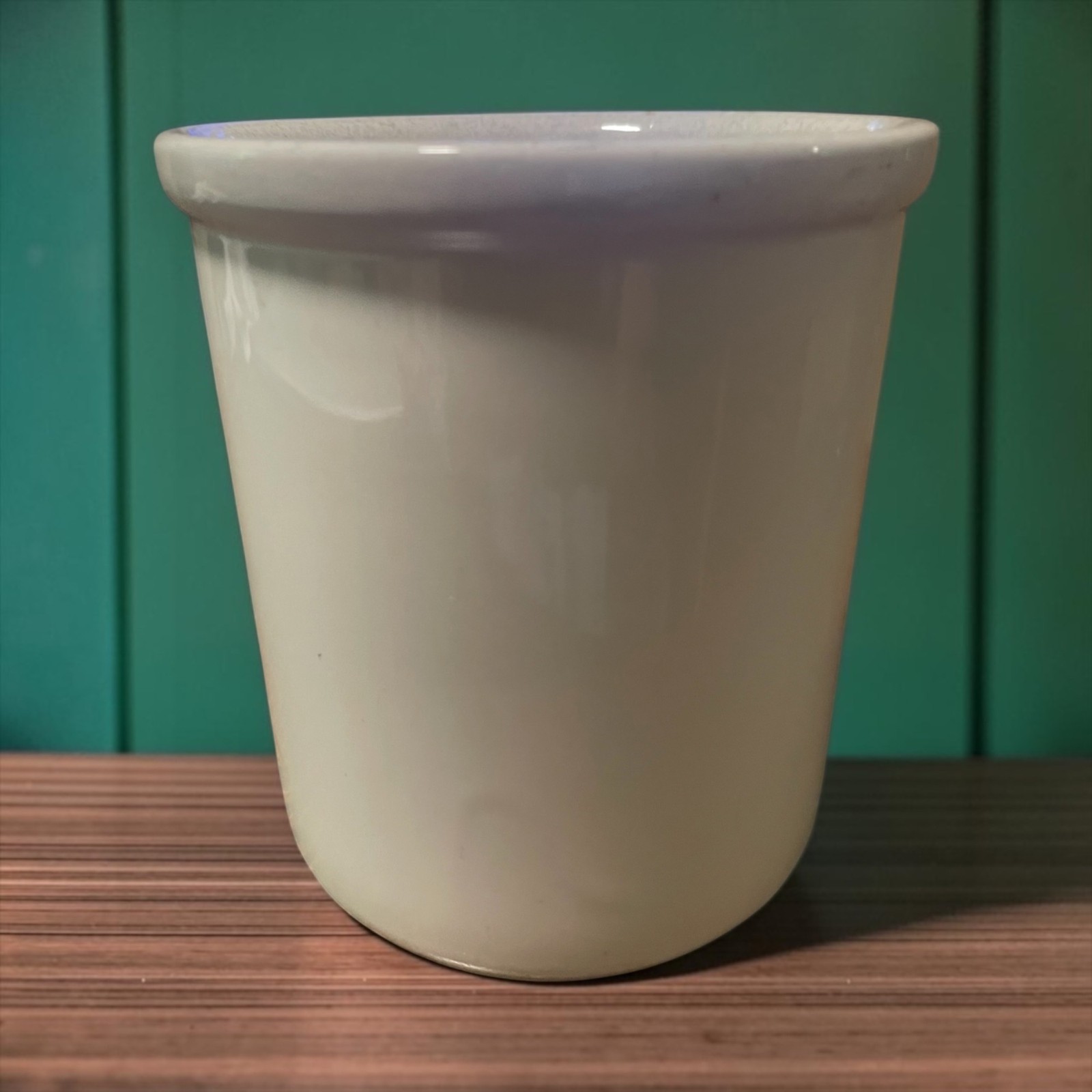 Vintage Hall White Ceramic Crock 301 Made In USA