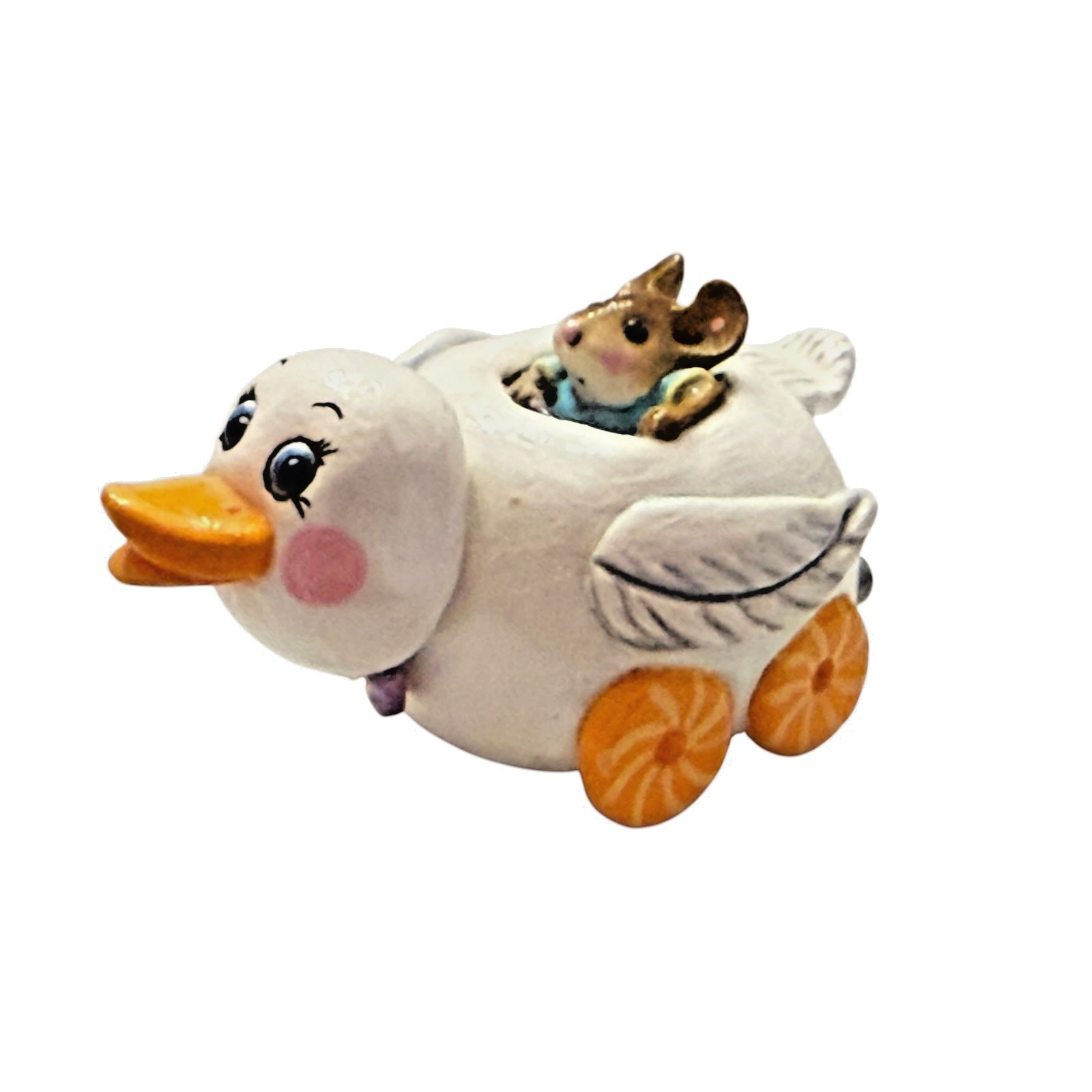Wee Forest Folk Retired Artist OAK Duck Pumpkinmobile