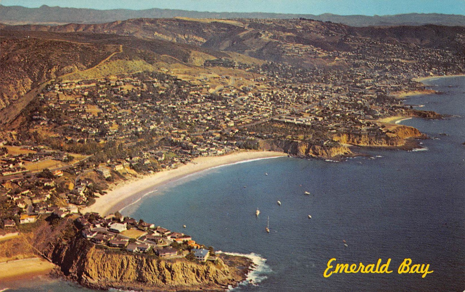 Laguna Beach CA Aerial view of Emerald/Crescent Bay -Crescent Bay Point Park