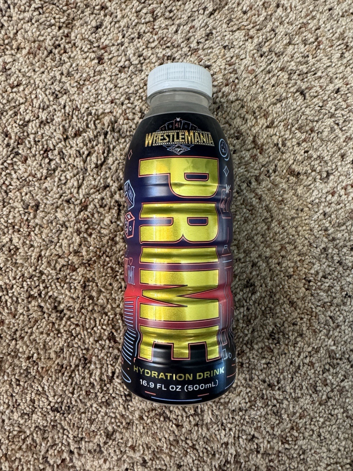 WWE WrestleMania 41 Prime Bottle Sealed Brand New Rare Las Vegas Limited Edition